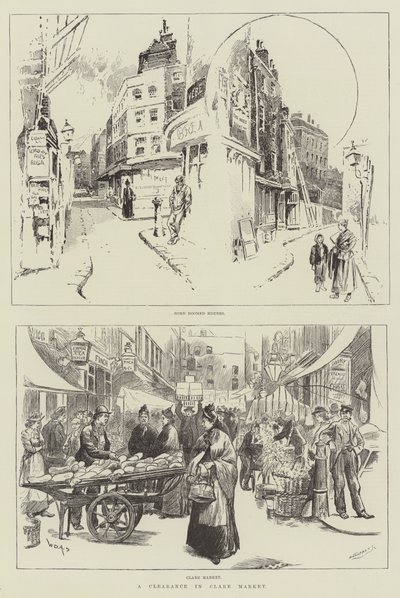 En clearing i Clare Market af William Douglas Almond